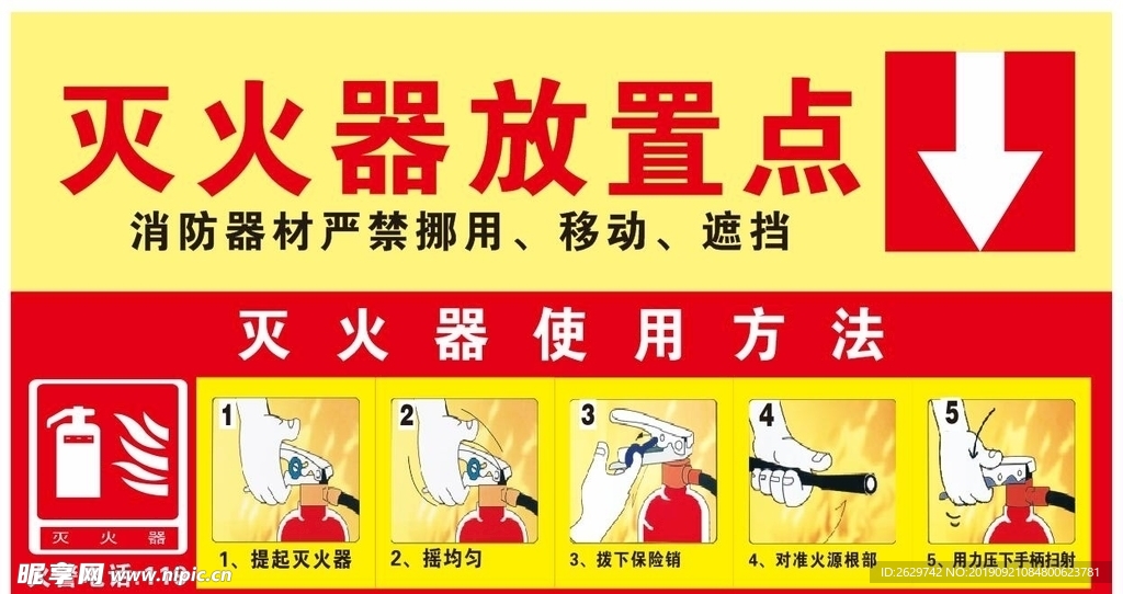 灭火器放置点