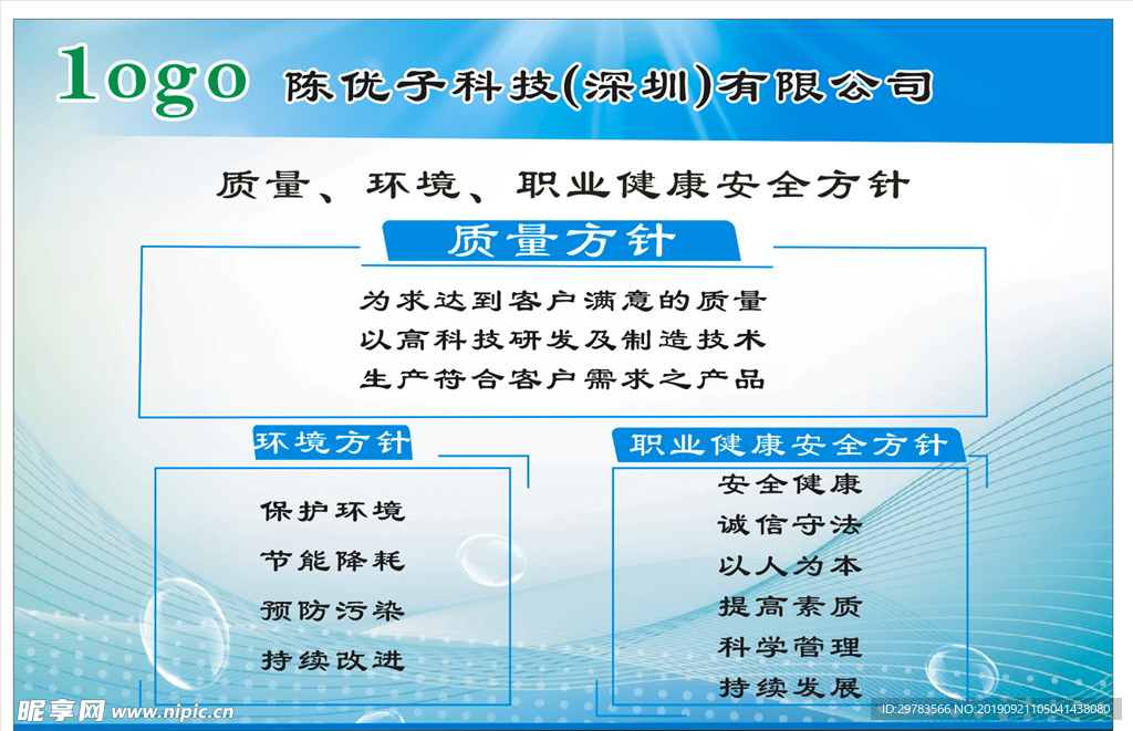 质量环境职业