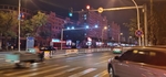 滨州医学院 夜景 汽车 接到