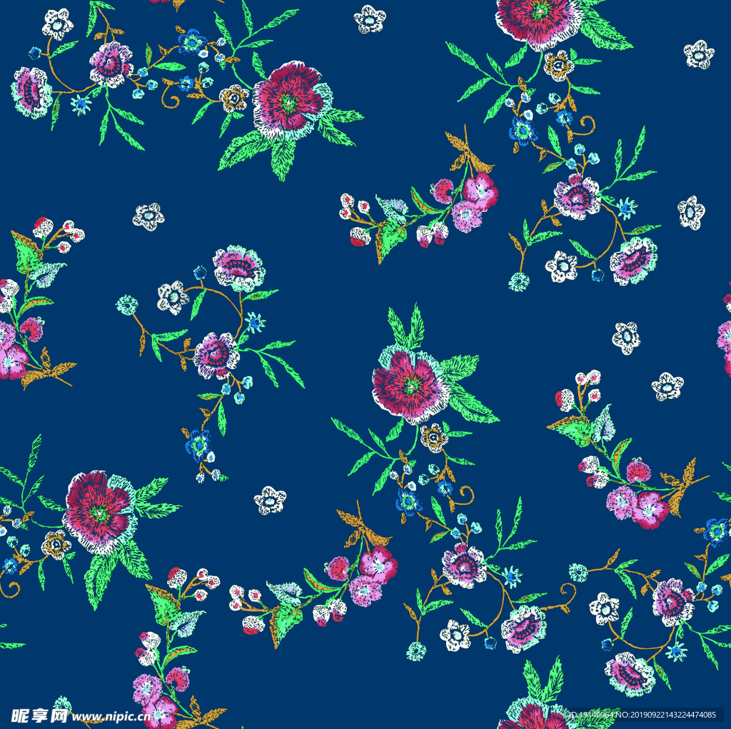 绣花叶子