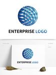 蓝色商务網絡logo