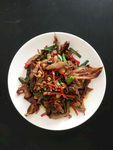 蒜香辣炒鸭干肉