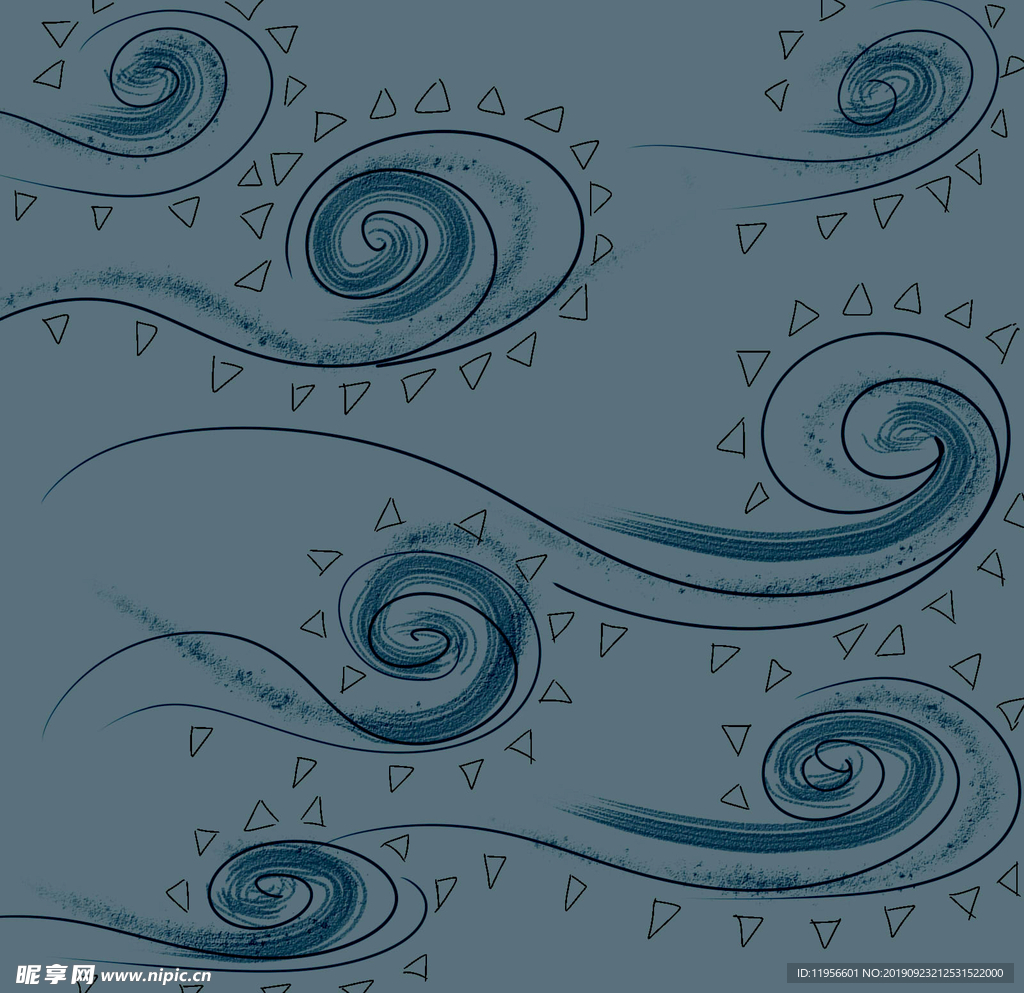 海浪底纹