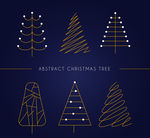 6款抽象圣诞树设计
