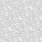 白色花卉纹理背景