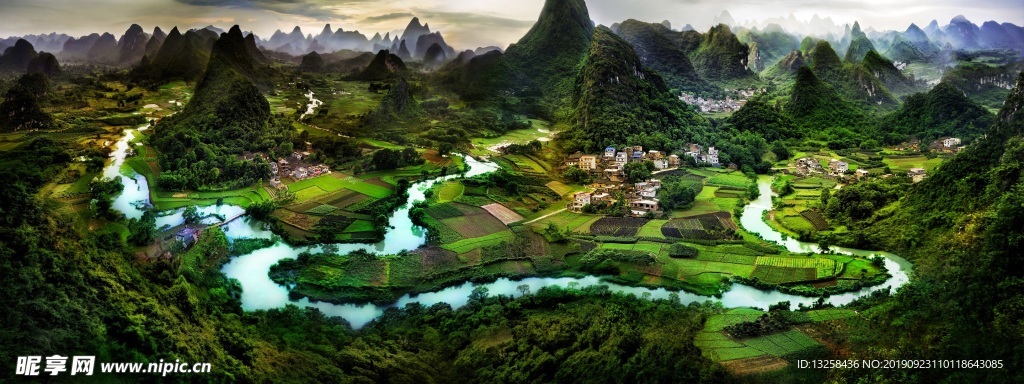 山水田园风景