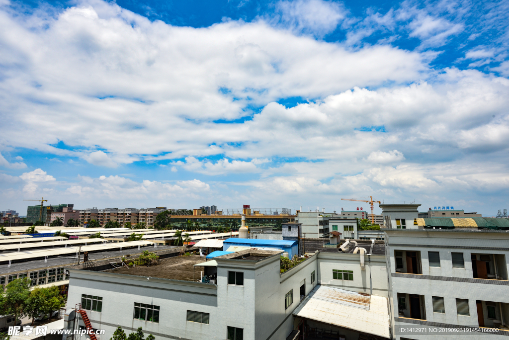 天空 蓝天白云