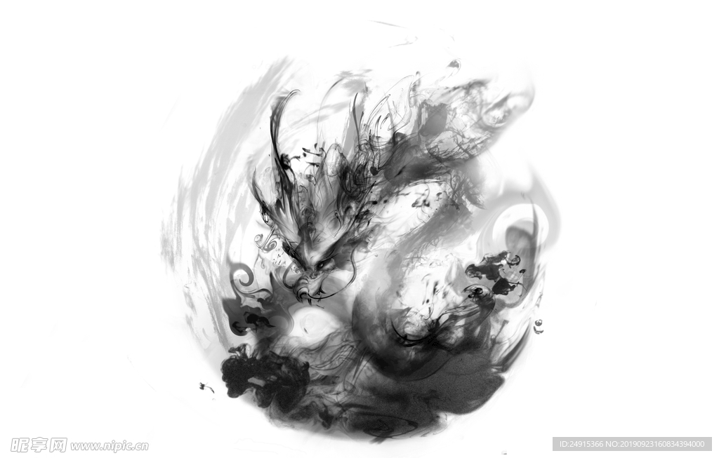 水墨龙