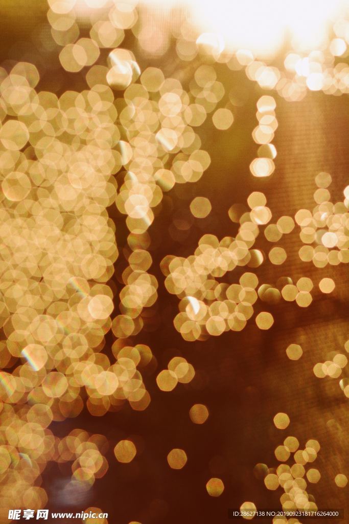 金色 高清  六边形  亮光