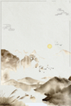 山水背景