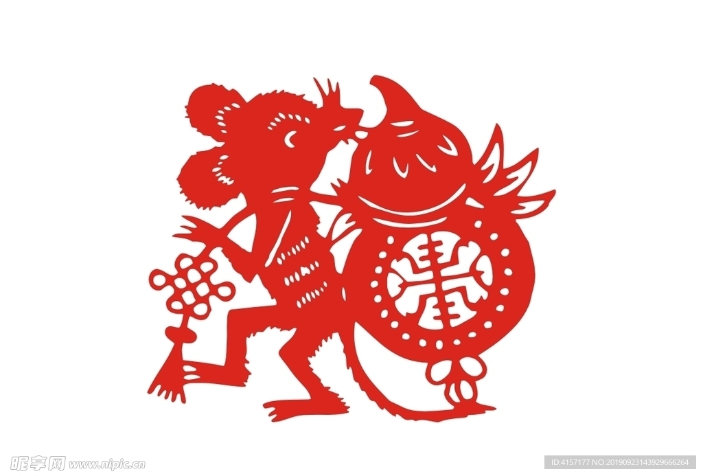 老鼠剪纸