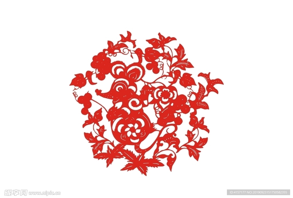 老鼠剪纸