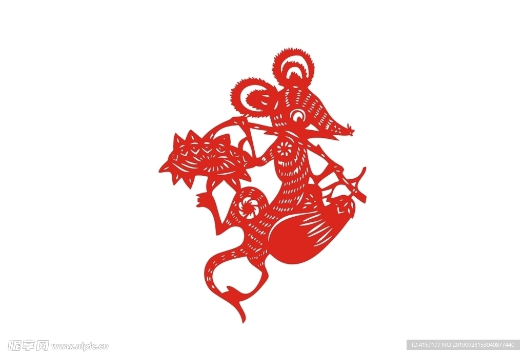 老鼠剪纸