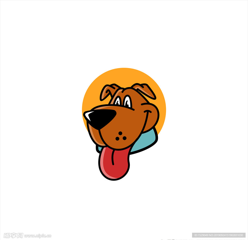 手绘卡通狗图标