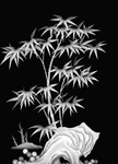 灰度图 雕花 精雕 花鸟 山水