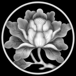 灰度图 雕花 精雕 花鸟 山水
