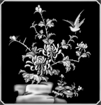 灰度图 雕花 精雕 花鸟 山水