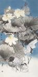 荷花仙鹤