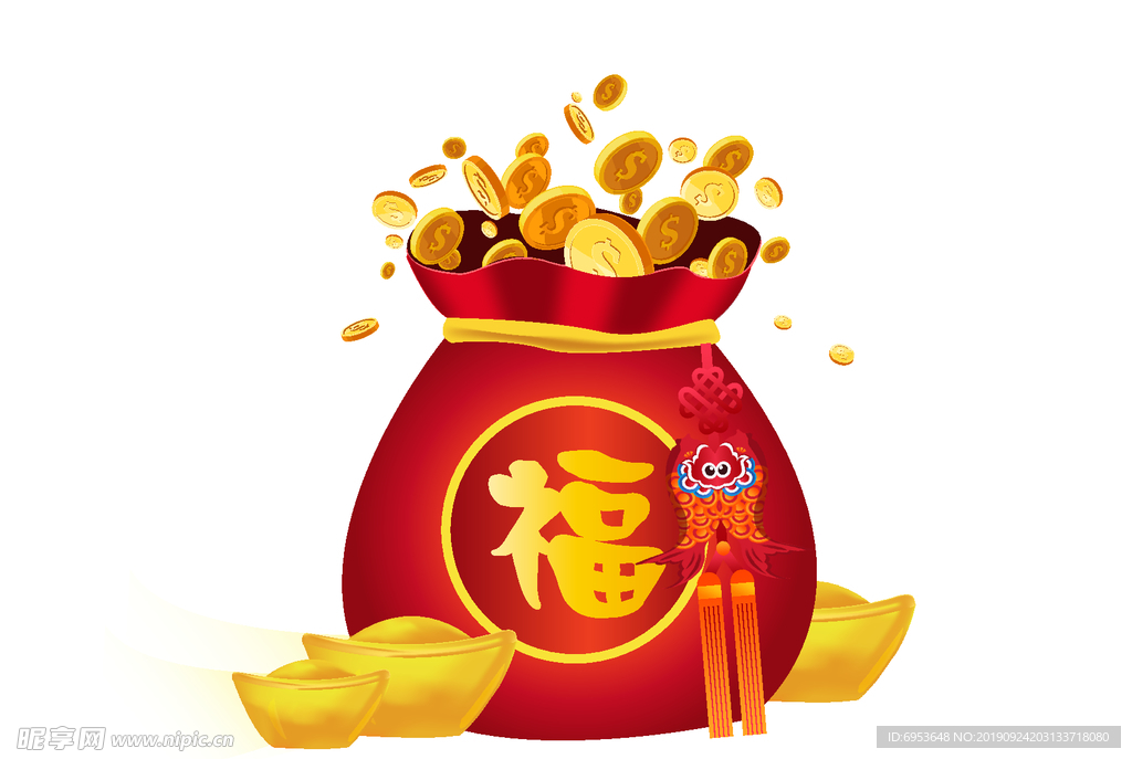 中国风福袋元素设计