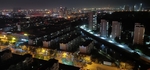 滨州市 市区 上空 夜景 灯光