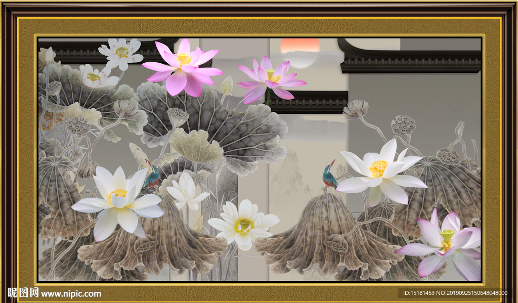 荷花图
