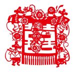 老鼠迎亲剪纸
