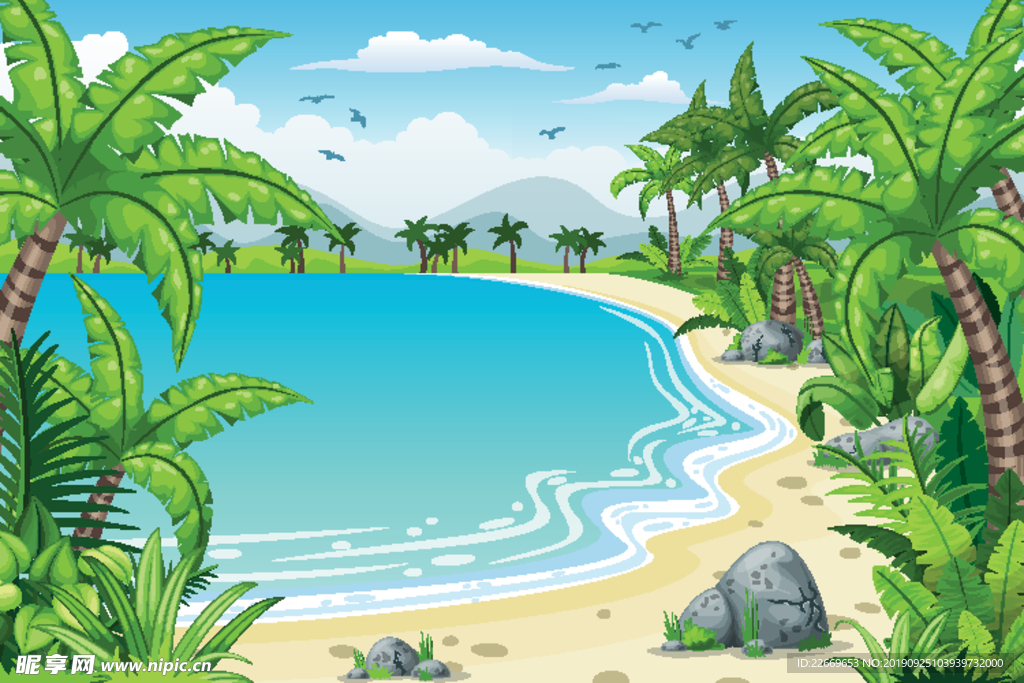 海滩风景