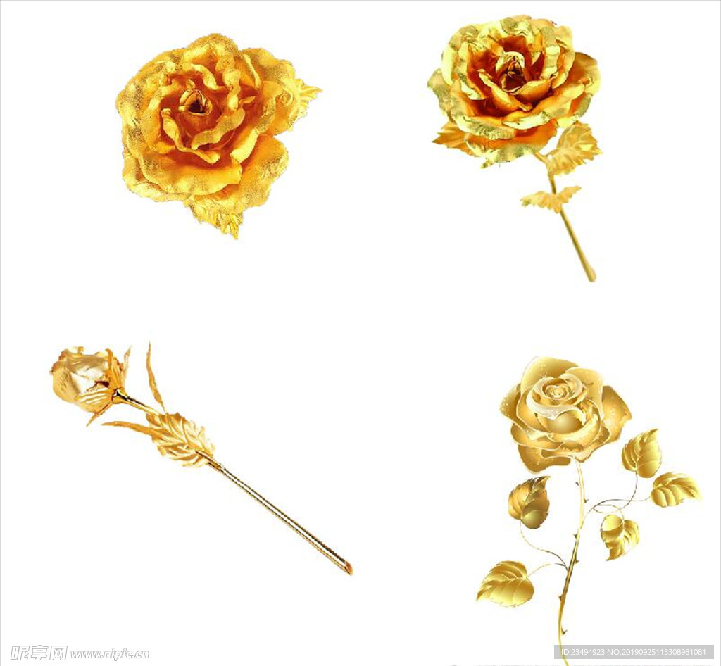 金箔玫瑰