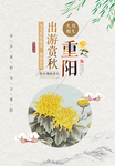 简约重阳节宣传展板