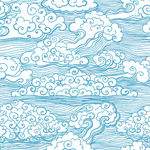 海浪矢量循环素材