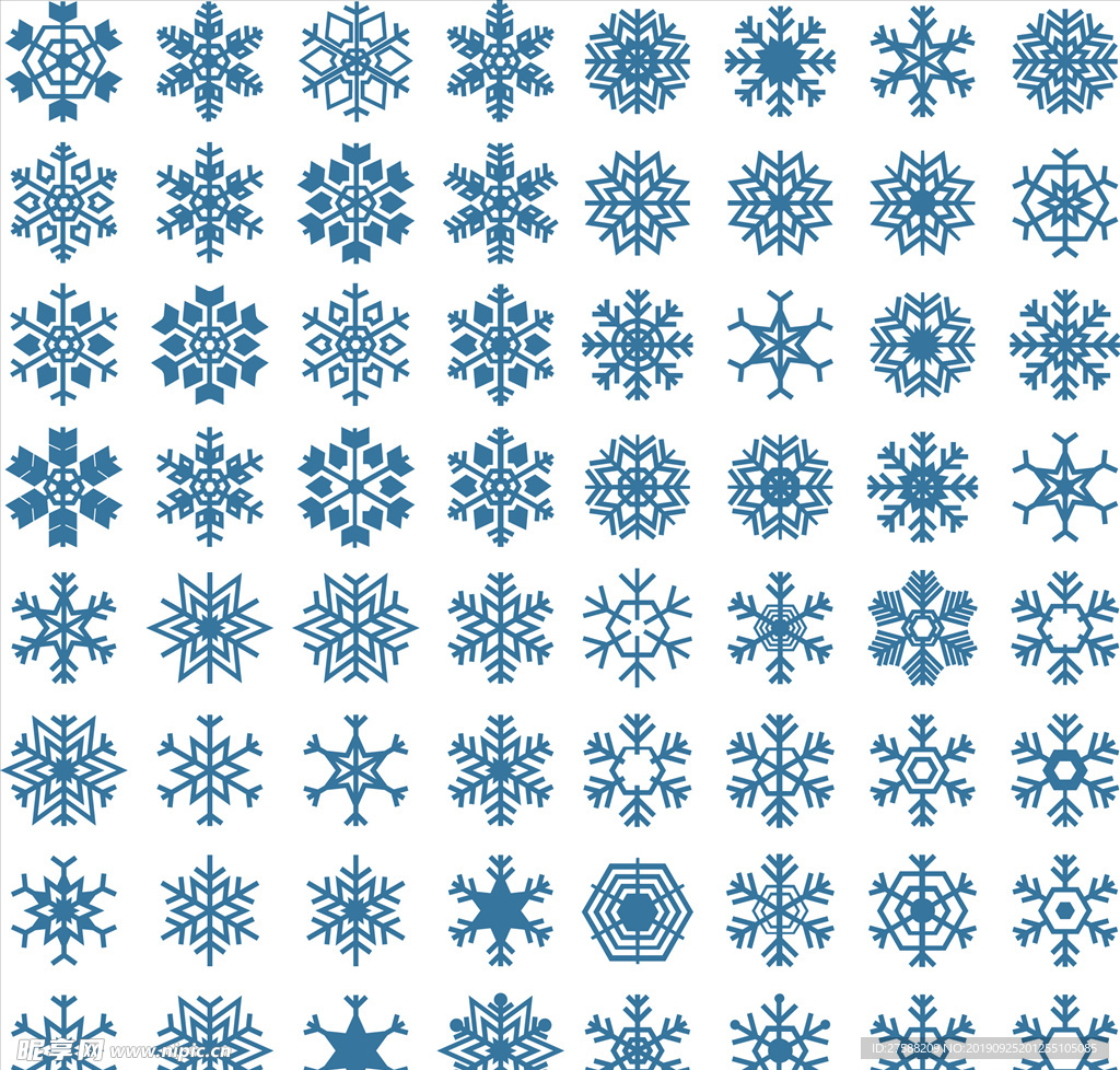 雪花矢量素材