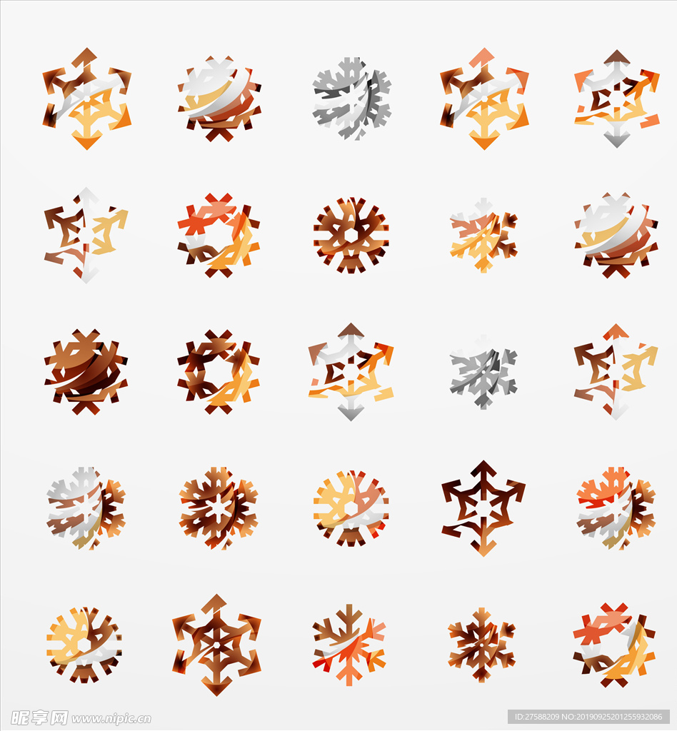 雪花矢量素材