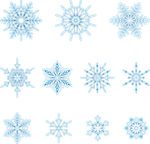 雪花矢量素材