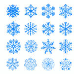 雪花矢量素材
