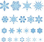 雪花矢量素材