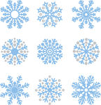 雪花矢量素材