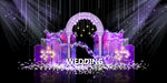 紫色欧式婚庆效果布置