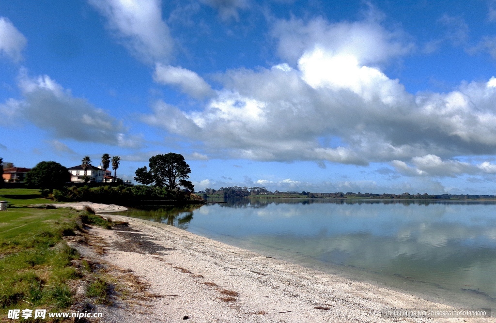 奥克兰海滨小镇风景