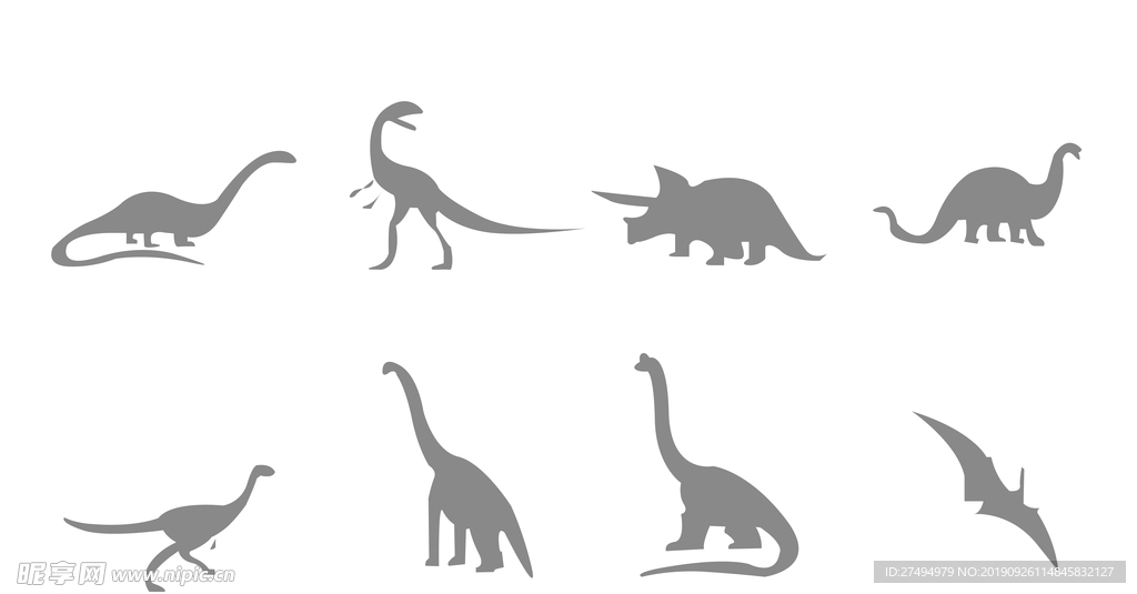 线稿 生物 恐龙
