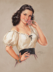 欧洲油画美女