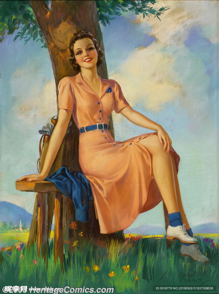 欧洲油画美女