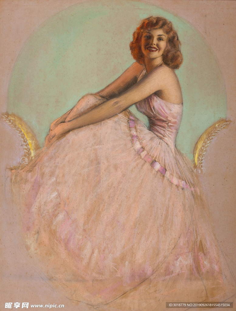 欧洲油画美女