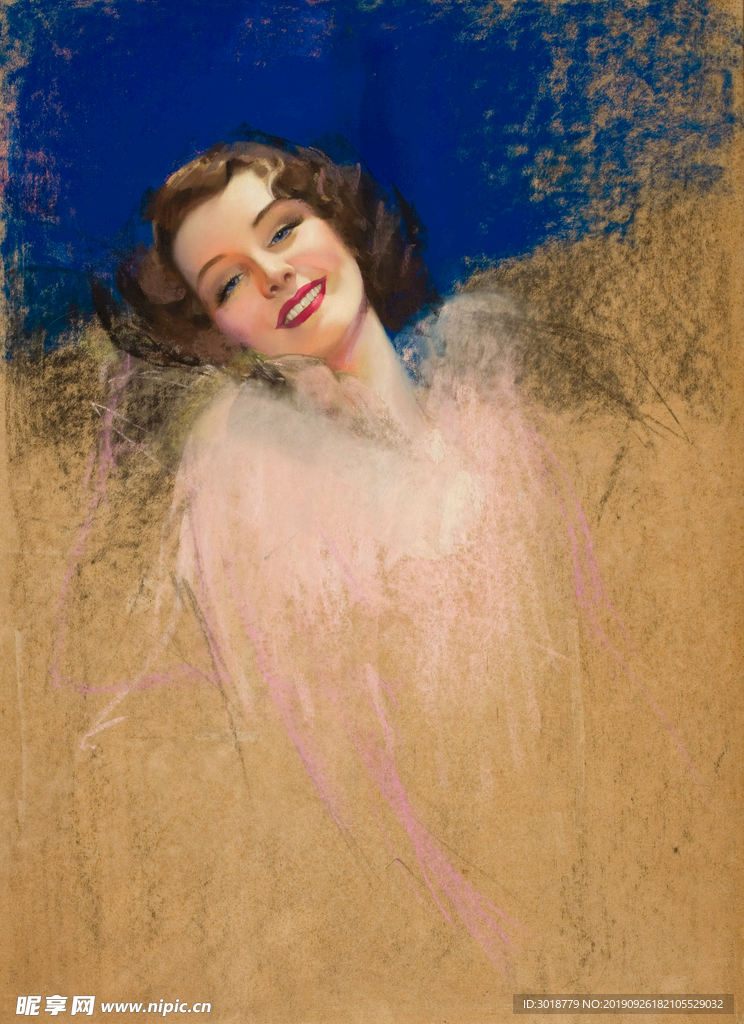 欧洲油画美女
