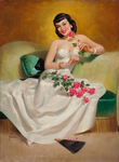 欧洲油画美女
