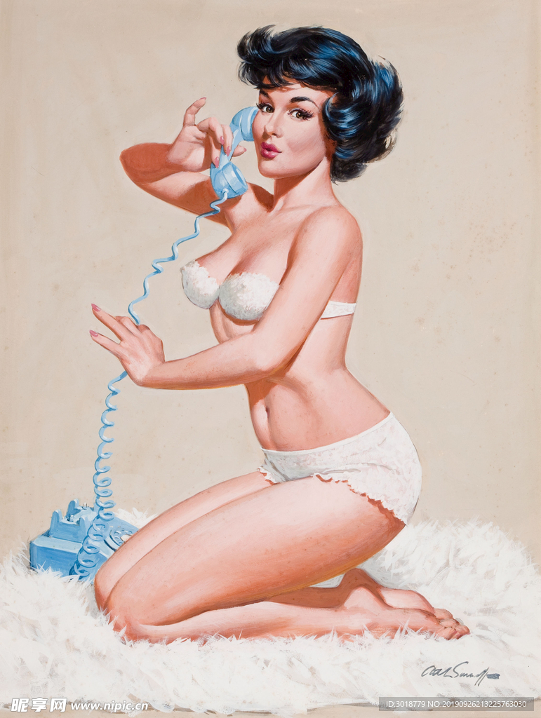 欧洲油画美女