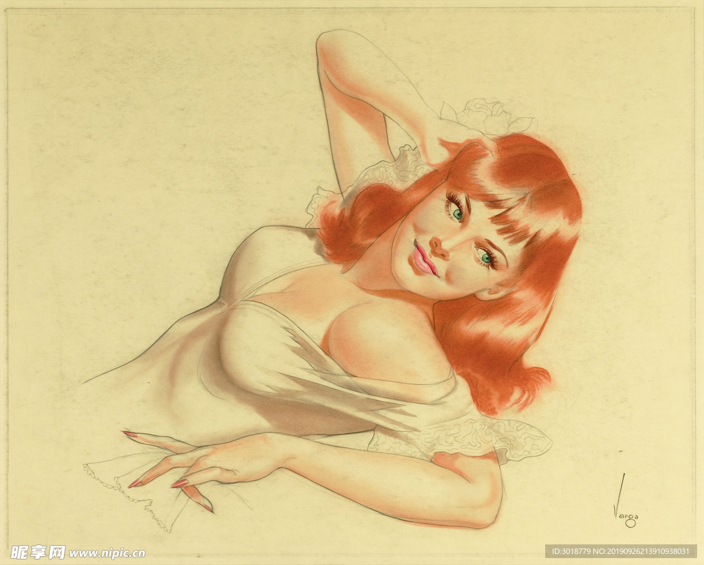 欧洲油画美女