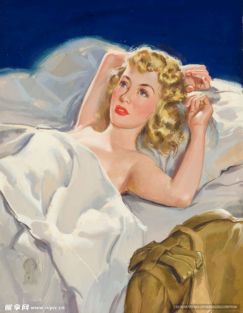 欧洲油画美女