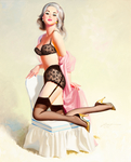 欧洲油画美女