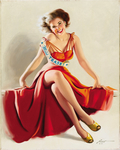 欧洲油画美女