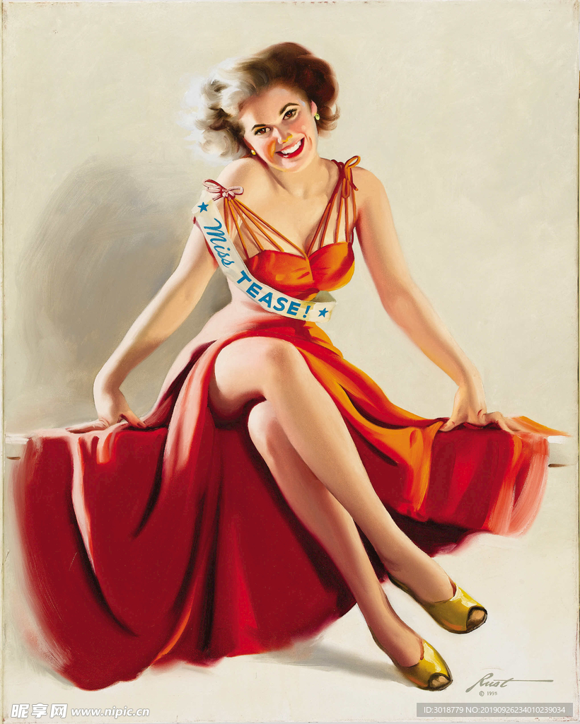 欧洲油画美女
